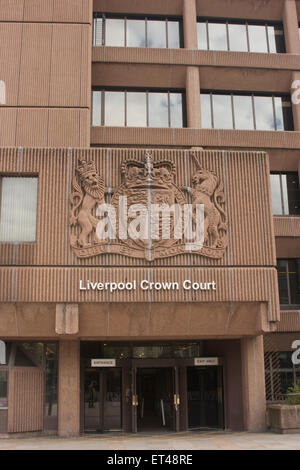 Liverpool Crown Court: Queen Elizabeth II Tribunali, nel Derby County Square, Liverpool Foto Stock