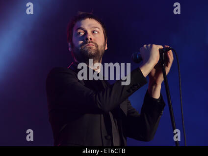 Kasabian eseguire presso i telefoni 4u Arena di Manchester con: Tom Meighan, Kasabian dove: Manchester, Regno Unito quando: 12 Dic 2014 Credit: Sakura/WENN.com Foto Stock