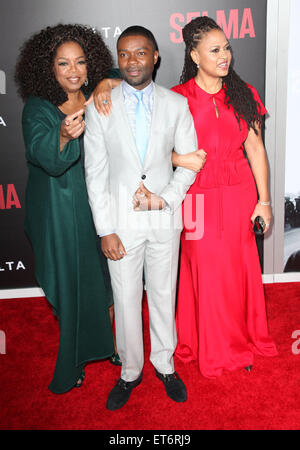 New York premiere di 'Selma' al Teatro Ziegfeld - tappeto rosso arrivi con: Oprah Winfrey, David Oyelowo, Ava DuVernay dove: la città di New York, New York, Stati Uniti quando: 14 Dic 2014 Credit: PNP/WENN.com Foto Stock
