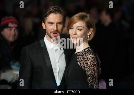 Una notte al museo: Segreto della tomba - UK film Premiere detenute all'Empire Leicester Square. Dotato di: Dan Stevens, Guest dove: Londra, Regno Unito quando: 15 Dic 2014 Credit: Daniel Deme/WENN.com Foto Stock