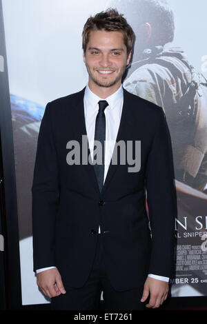 Premiere di 'American Sniper' atJazz presso il Lincoln Center - Frederick P. Rose Hall - tappeto rosso arrivi con: Luke Grimes dove: la città di New York, New York, Stati Uniti quando: 16 Dic 2014 Credit: Ivan Nikolov/WENN.com Foto Stock