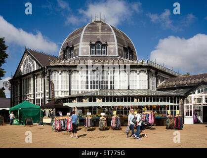 Regno Unito, Inghilterra, Derbyshire, Buxton, Pavilion Gardens ottagono Foto Stock