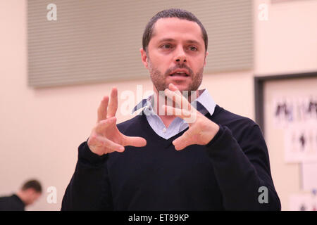 Media day per il musical di Broadway "Gigi" tenutasi presso il nuovo 42nd Street Studios - Prove generali con: Joshua Bergasse dove: New York New York, Stati Uniti quando: 22 Dic 2014 Credit: Giuseppe Marzullo/WENN.com Foto Stock