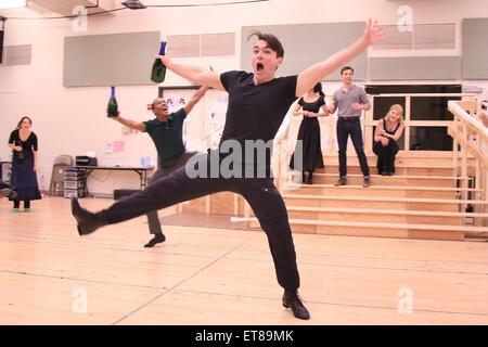 Media day per il musical di Broadway "Gigi" tenutasi presso il nuovo 42nd Street Studios - Prove generali con: Max Clayton dove: New York New York, Stati Uniti quando: 22 Dic 2014 Credit: Giuseppe Marzullo/WENN.com Foto Stock