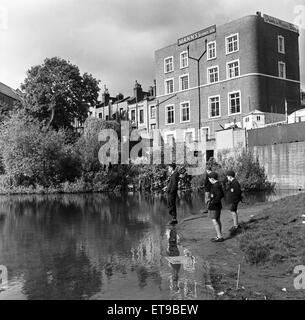 Scene in Hampstead, Londra Nord. Il 24 settembre 1954. Foto Stock