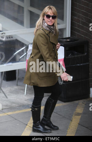 Tamzin Outhwaite fuori ITV Studios con: Tamzin Outhwaite dove: Londra, Regno Unito quando: 07 Gen 2015 Credit: rocciosa/WENN.com Foto Stock