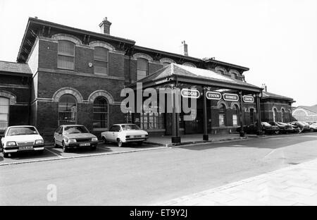 Redcar stazione Centro Business, 21 agosto 1992. Foto Stock