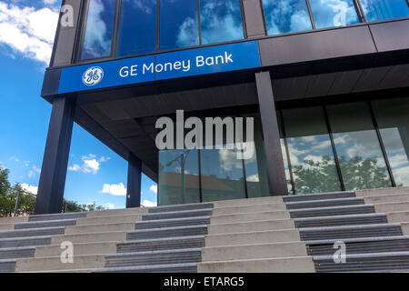 GE Money Bank segno marchio ceco Pilsen Foto Stock