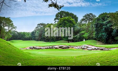 Splendido campo da golf sulla riviera Maya in Messico Foto Stock