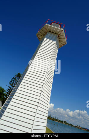 Vecchio Cleveland Point Lighthouse, Queensland, Australia Foto Stock