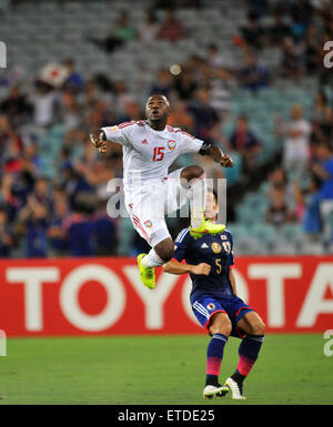 Il Giappone è stato battuto in una pena shootout dagli Arabi Uniti Emirites nell'AFC Quarti di Finale stasera, che rappresenta il più grande shock risultato nella storia del torneo con: Jamail Al Hammadi dove: Sydney, Australia quando: 23 Gen 2015 Credit: WENN.com Foto Stock