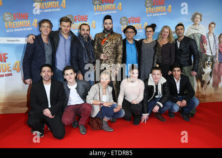 Premiere di 'Fuenf Freunde 4' a CinemaxX movie theater dotato: Gruppenfoto dove: Monaco di Baviera, Germania Quando: 25 Gen 2015 Credit: Franco Gulotta/WENN.com Foto Stock