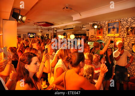 Archive Juergen Drews Kultbistro Ristorante "Koenig von Mallorca' dotate di: atmosfera dove: Santa Ponsa, Spagna Quando: 10 maggio 2014 Credit: WENN.com Foto Stock