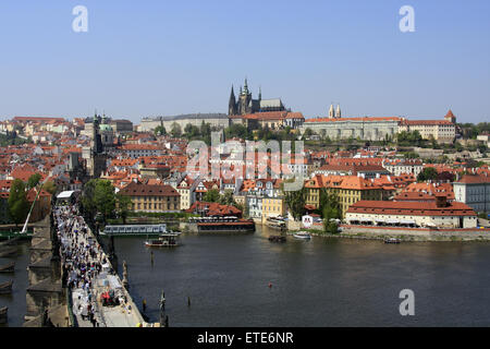 Praga, Repubblica Ceca - 24 Marzo 2009: una bellissima vista di Praga Cechia il 24 marzo 2009, Praga, Repubblica Ceca. Foto Stock