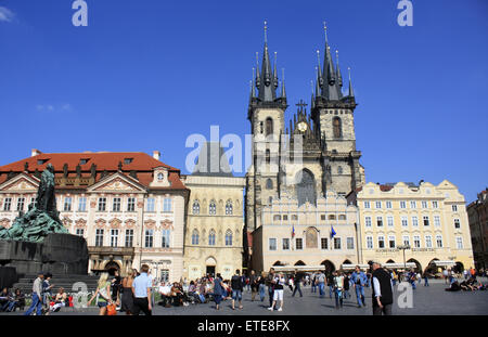 Praga, Repubblica Ceca - 25 Marzo 2009: la chiesa di Santa Maria in centro a Praga il 25 marzo 2009, Praga, Repubblica Ceca. Foto Stock