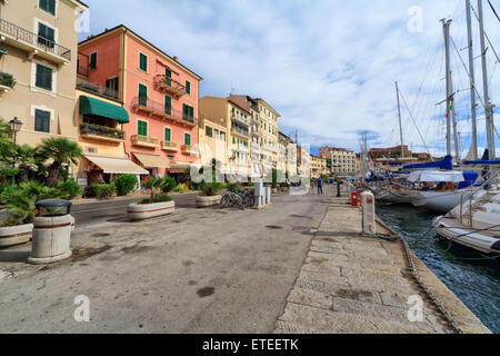 Vista urbano in Portoferraio in Isola d'Elba, Toscana, Italia Foto Stock