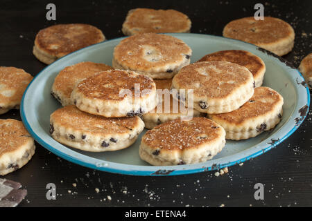 Torte gallesi o Welshcakes (o foto) - un cibo tradizionale delicatezza nel Galles Foto Stock