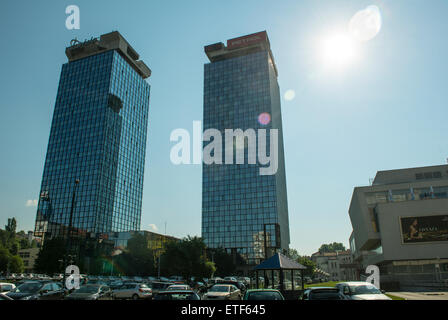 Le torri gemelle Momo e Uzeir a Sarajevo Foto Stock