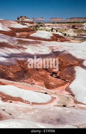 Valle della cattedrale è un marciapiede tour di alcune delle più remote e belle parti del parco nazionale di Capitol Reef. Foto Stock