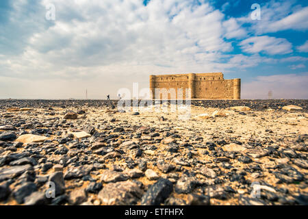 Desert castle Qasr Kharana near Amman Foto Stock