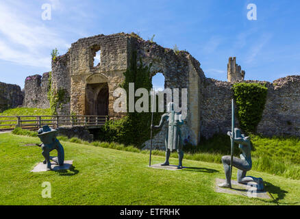 Ingresso al Castello di Helmsley, Helmsley, North Yorkshire, Inghilterra, Regno Unito Foto Stock