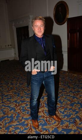 Ex Irlanda Internazionale di Rugby capitano Keith Wood onorato a annuale di fondi in Irlanda Rugby pranzo presso il Shelbourne Hotel dotato di: Michael Flatley dove: Dublino, Irlanda quando: 13 Feb 2015 Credit: WENN.com Foto Stock