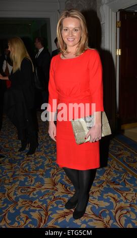 Ex Irlanda Internazionale di Rugby capitano Keith Wood onorato a annuale di fondi in Irlanda Rugby pranzo presso il Shelbourne Hotel dotato di: Claire Byrne dove: Dublino, Irlanda quando: 13 Feb 2015 Credit: WENN.com Foto Stock