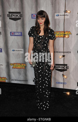 LOS ANGELES, CA - 15 ottobre 2011: Mary Elizabeth Winstead al 2011 Spike TV Scream Awards presso gli Universal Studios, Hollywood. Ottobre 15, 2011 a Los Angeles, CA Foto Stock