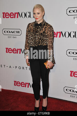 LOS ANGELES, CA - 23 settembre 2011: Hayley Hasselhoff, figlia di David Hasselhoff, al 9° Teen Vogue Young Hollywood Party al Paramount Studios di Hollywood. Settembre 23, 2011 a Los Angeles, CA Foto Stock