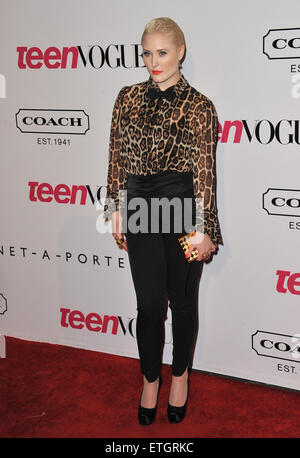 LOS ANGELES, CA - 23 settembre 2011: Hayley Hasselhoff, figlia di David Hasselhoff, al 9° Teen Vogue Young Hollywood Party al Paramount Studios di Hollywood. Settembre 23, 2011 a Los Angeles, CA Foto Stock