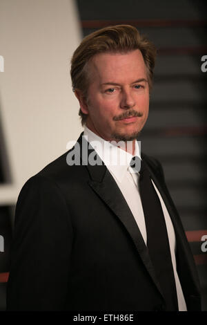 Celebrità frequentare 2015 Vanity Fair Oscar Party a Wallis Annenberg Centro per le Arti dello Spettacolo con il Municipio di Beverly Hills. Dotato di: David Spade dove: Los Angeles, California, Stati Uniti quando: 22 Feb 2015 Credit: Brian A/WENN.com Foto Stock