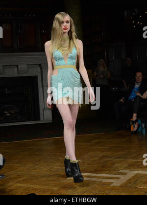 La London Fashion Week - Kristian Aadvenik - passerella dove: Londra, Regno Unito quando: 23 Feb 2015 Credit: Joe Alvarez Foto Stock