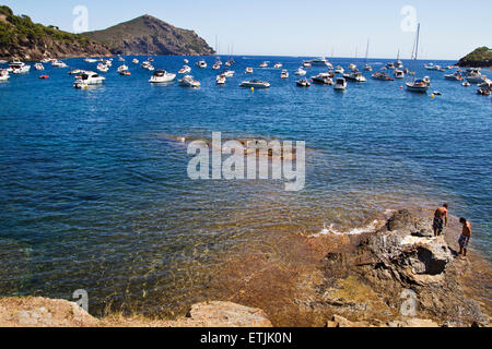 Montjoi bay. Le rose. Foto Stock