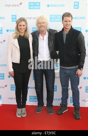 Abbiamo giorno 2015 tenutasi a Wembley Arena - Arrivi con: Holly Branson, Sir Richard Branson, Sam Branson dove: Londra, Regno Unito quando: 05 Mar 2015 Credit: Lia Toby/WENN.com Foto Stock