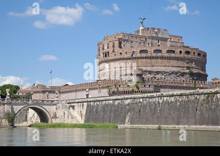 Castel Sant'Angelo. Vecchia Fortezza in Roma, Italia Foto Stock