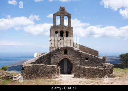 Santa Helena hermitage. El Port de la Selva. Foto Stock