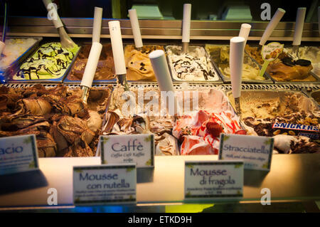 Gelateria a Firenze, Italia Foto Stock