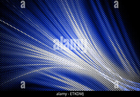 Abstract di colore blu di sfondo e dot con motion blur Foto Stock