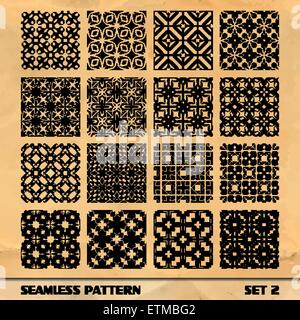 SEAMLESS pattern vintage. Abstract background. Grande collezione. Illustrazione Vettoriale