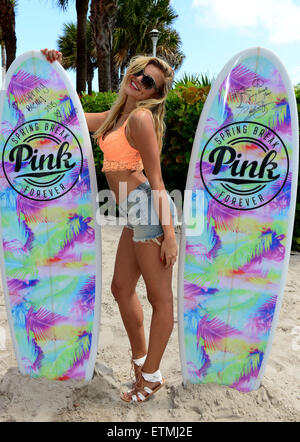 Victoria Secret PINK Nation ospita Ultimate Spring Break Bash con: Rachel Hilbert dove: Miami Beach, Florida, Stati Uniti quando: 14 Mar 2015 Credit: Johnny Louis/WENN.com Foto Stock