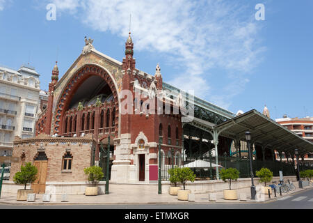 Storico Mercato del colon nella città di Valencia, Spagna Foto Stock