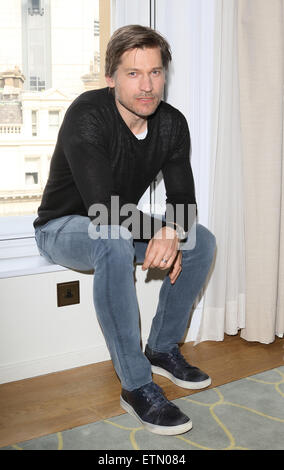 Nikolaj Coster-Waldau a photocall per il suo prossimo film, 'una seconda opportunità" presso il Corinthia Hotel London offre: Nikolaj Coster-Waldau dove: Londra, Regno Unito quando: 17 Mar 2015 Credit: WENN.com Foto Stock