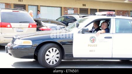 Gwen Stefani chiamato la polizia mentre è arrivato presso la clinica di agopuntura perché Stefani teme che un stalker seguita dal suo house per la clinica di agopuntura con: Gwen Stefani dove: Los Angeles, California, Stati Uniti quando: 16 Mar 2015 Credit: WENN.com Foto Stock