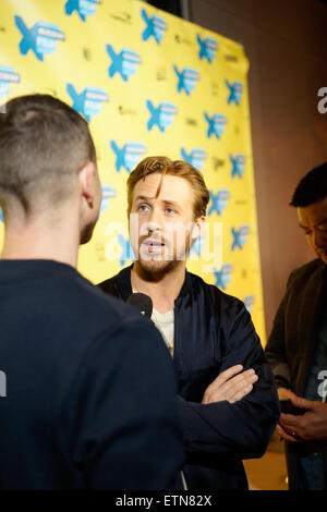 Gli arrivi per Lost River tenutosi presso il Teatro Topfer durante SXSW di Austin in Texas 3-14-2015 dotate: Ryan Gosling dove: Austin, Texas, Stati Uniti quando: 14 Mar 2015 Credit: Arnold Wells Foto Stock