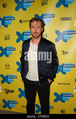 Gli arrivi per Lost River tenutosi presso il Teatro Topfer durante SXSW di Austin in Texas 3-14-2015 dotate: Ryan Gosling dove: Austin, Texas, Stati Uniti quando: 14 Mar 2015 Credit: Arnold Wells Foto Stock