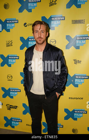 Gli arrivi per Lost River tenutosi presso il Teatro Topfer durante SXSW di Austin in Texas 3-14-2015 dotate: Ryan Gosling dove: Austin, Texas, Stati Uniti quando: 14 Mar 2015 Credit: Arnold Wells Foto Stock