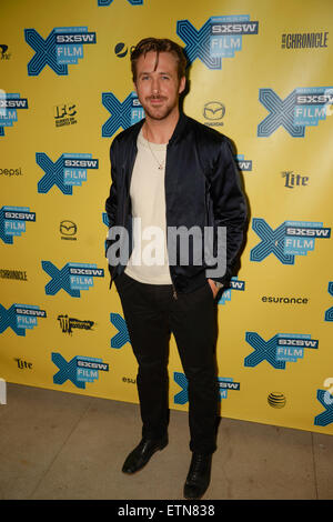 Gli arrivi per Lost River tenutosi presso il Teatro Topfer durante SXSW di Austin in Texas 3-14-2015 dotate: Ryan Gosling dove: Austin, Texas, Stati Uniti quando: 14 Mar 2015 Credit: Arnold Wells Foto Stock