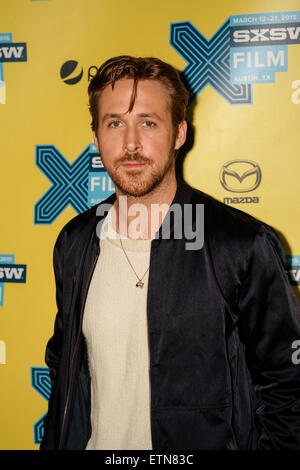 Gli arrivi per Lost River tenutosi presso il Teatro Topfer durante SXSW di Austin in Texas 3-14-2015 dotate: Ryan Gosling dove: Austin, Texas, Stati Uniti quando: 14 Mar 2015 Credit: Arnold Wells Foto Stock