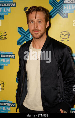 Gli arrivi per Lost River tenutosi presso il Teatro Topfer durante SXSW di Austin in Texas 3-14-2015 dotate: Ryan Gosling dove: Austin, Texas, Stati Uniti quando: 14 Mar 2015 Credit: Arnold Wells Foto Stock