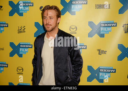 Gli arrivi per Lost River tenutosi presso il Teatro Topfer durante SXSW di Austin in Texas 3-14-2015 dotate: Ryan Gosling dove: Austin, Texas, Stati Uniti quando: 14 Mar 2015 Credit: Arnold Wells Foto Stock